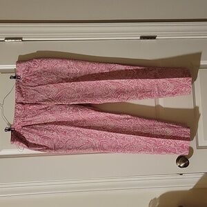 Charter Club size 26 pink paisley pants
